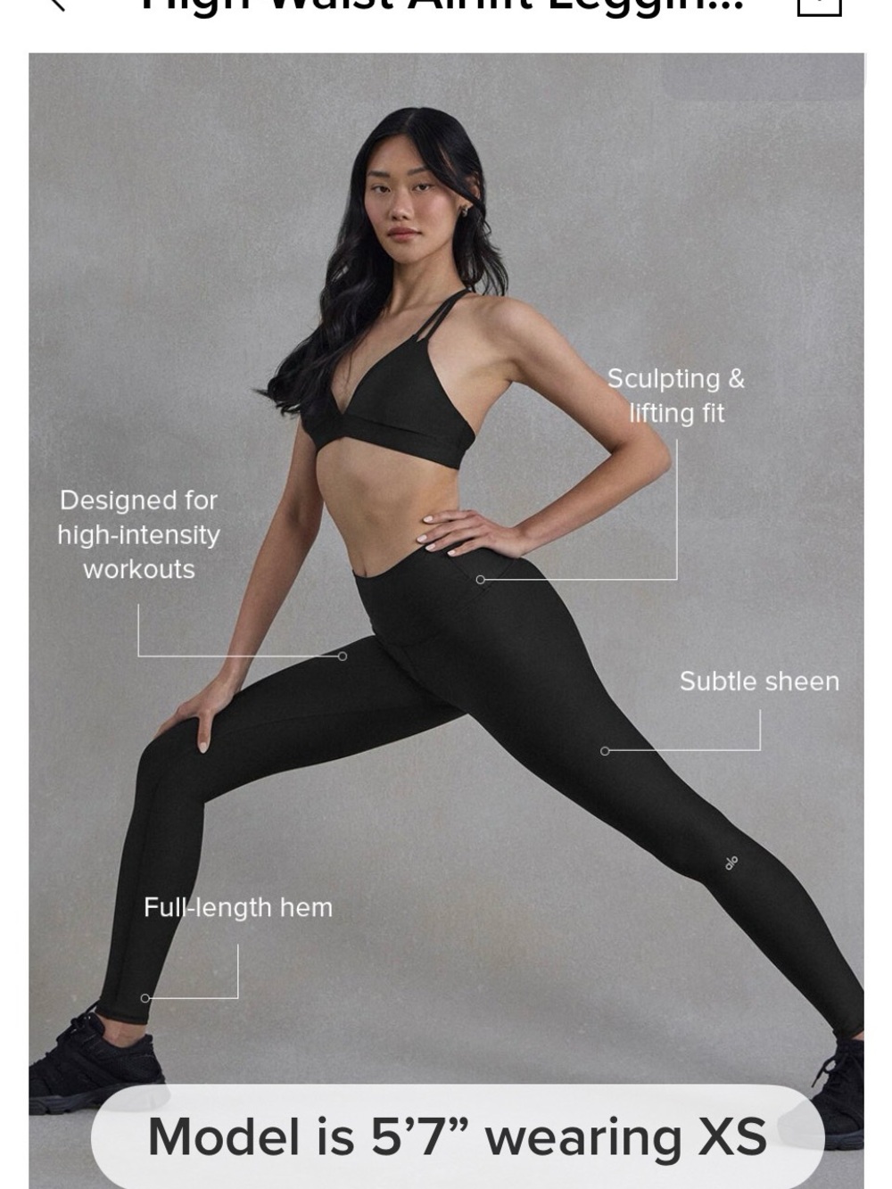 ALO Yoga Airlift High-Waist Black Leggings
